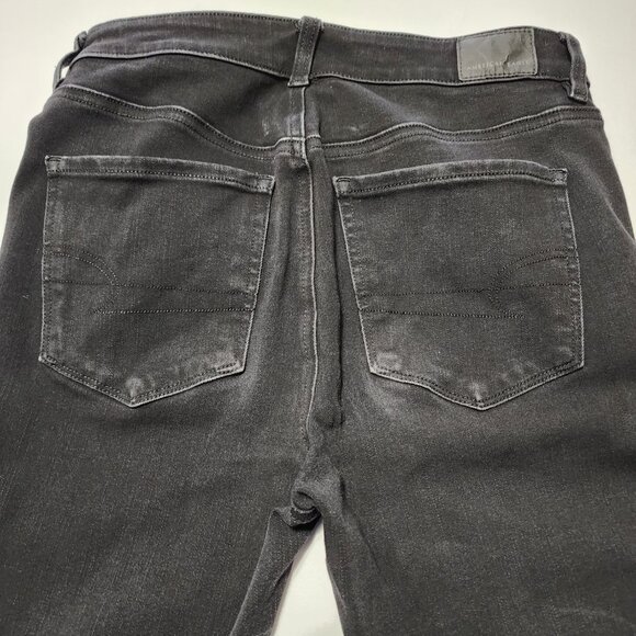 American Eagle Black Wash High Rise Jeggings X-Long - Picture 3 of 8